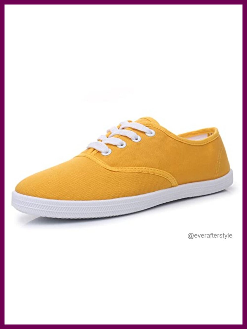 Women's Canvas Lace Up Sneakers Breathable Padded Insole Athletic Walking Shoes